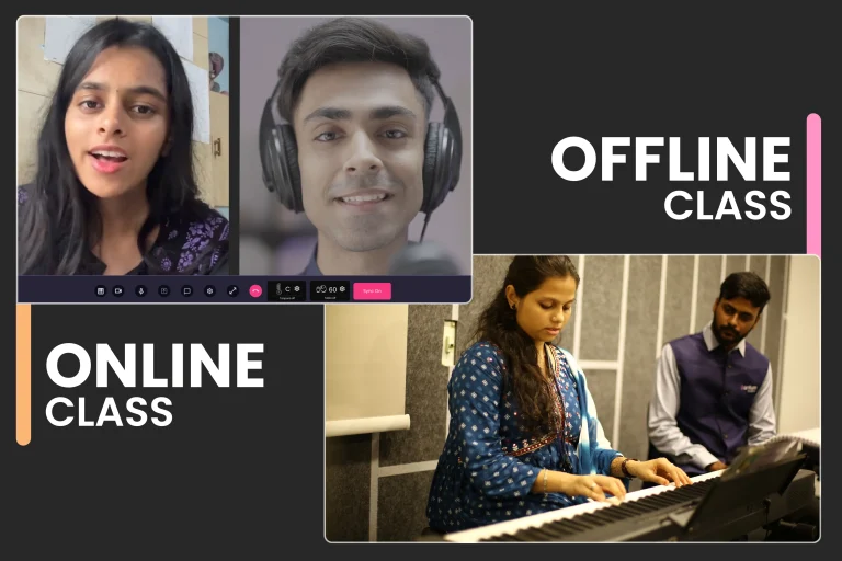 Online Vs Offline Music Classes for kids