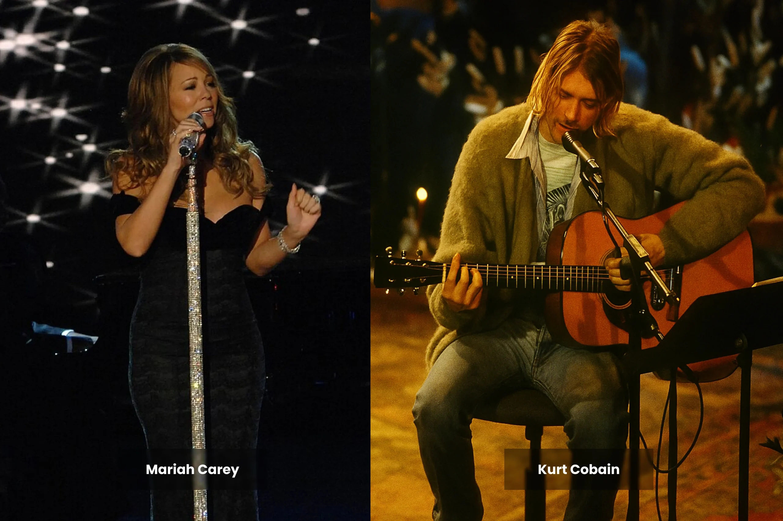 Mariah Carey and Kurt Cobain