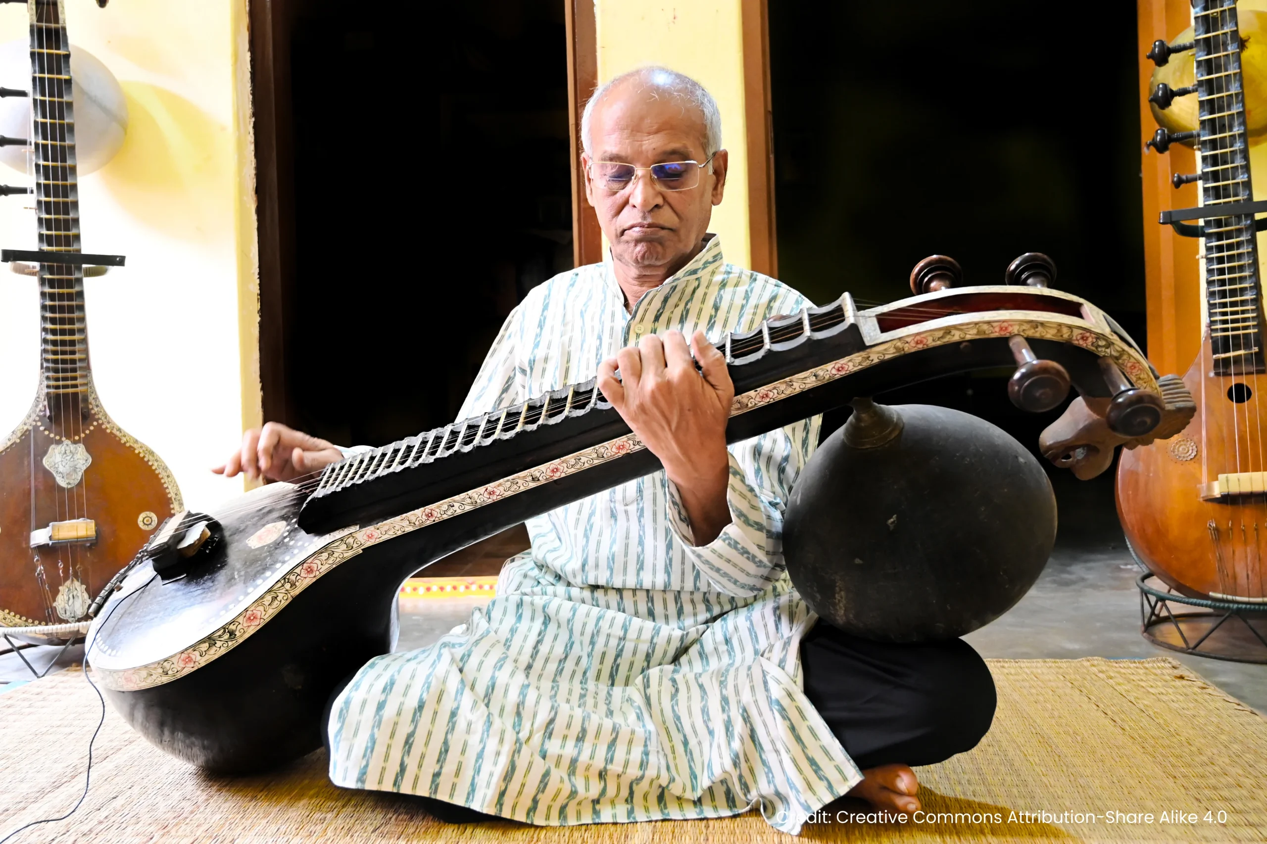 Veena Playing