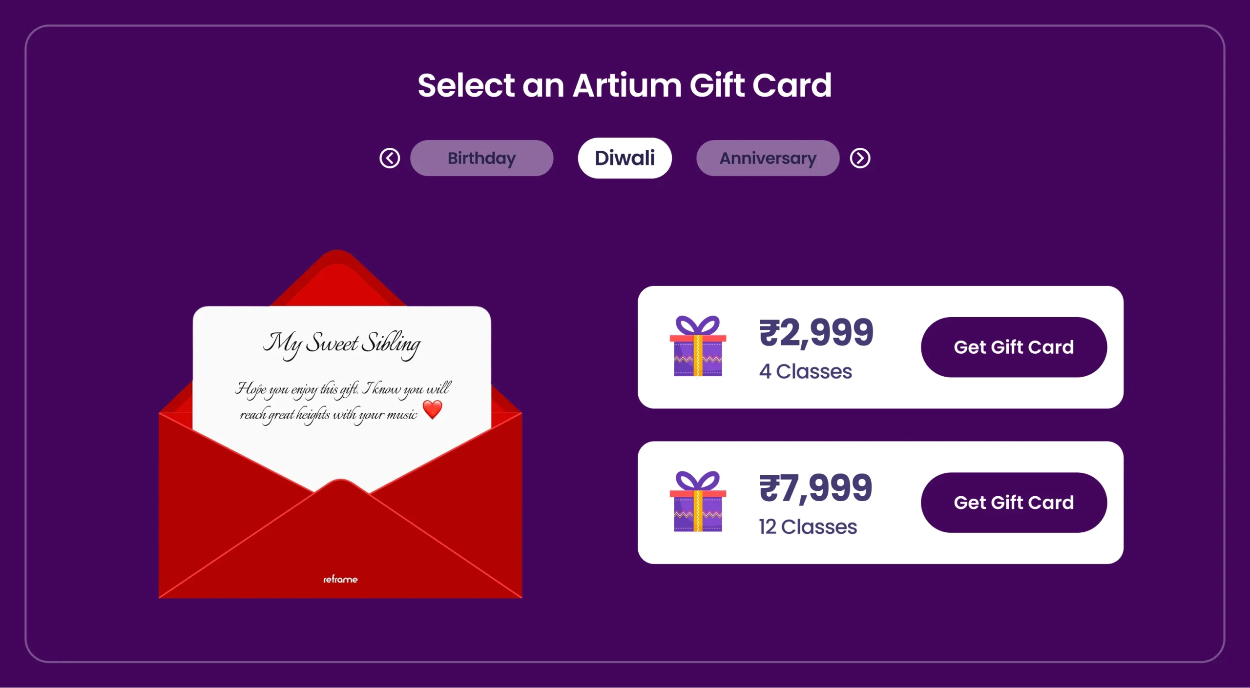 Artium Academy Gift card