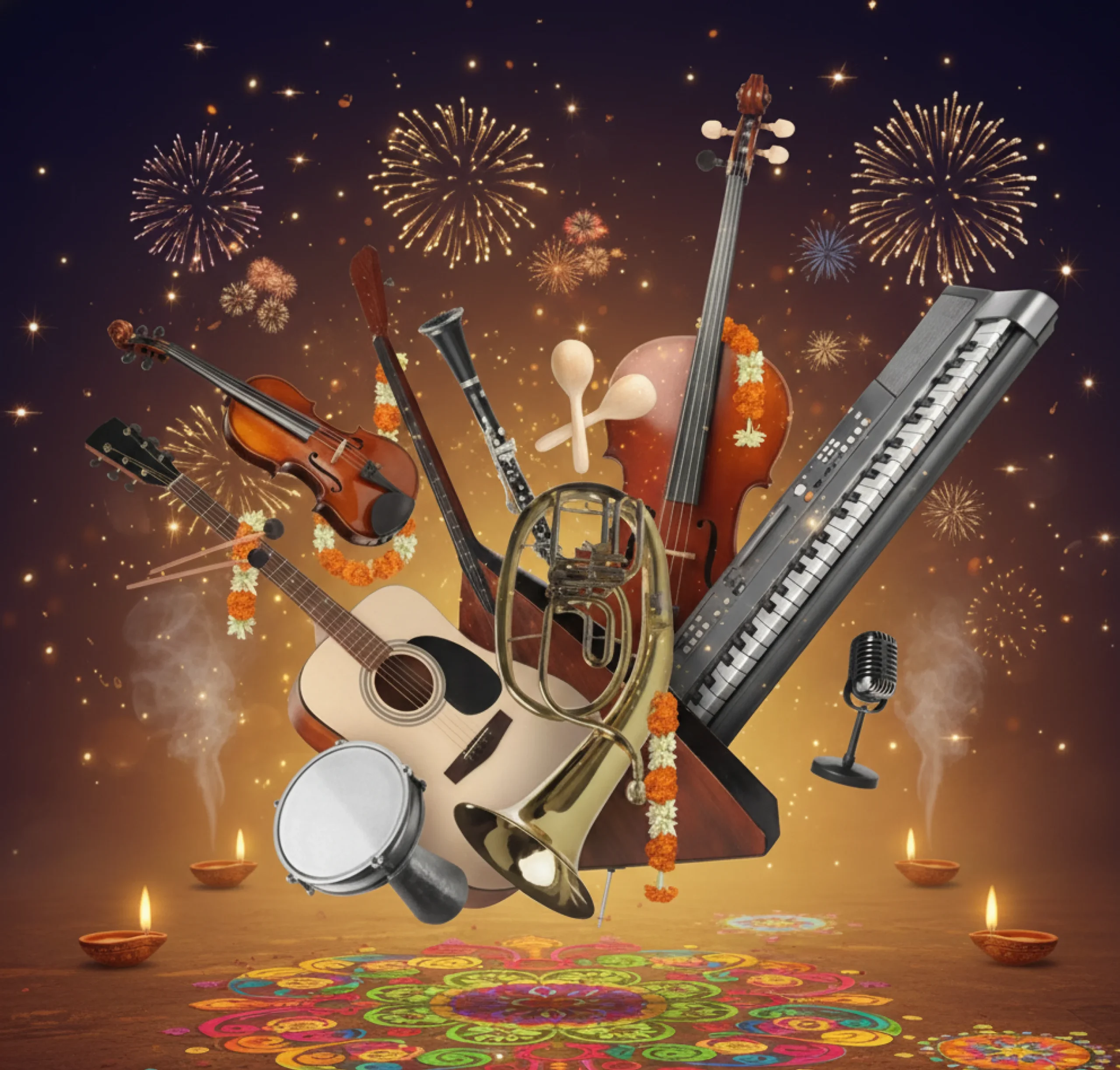 Celebrate Diwali with Music Instruments