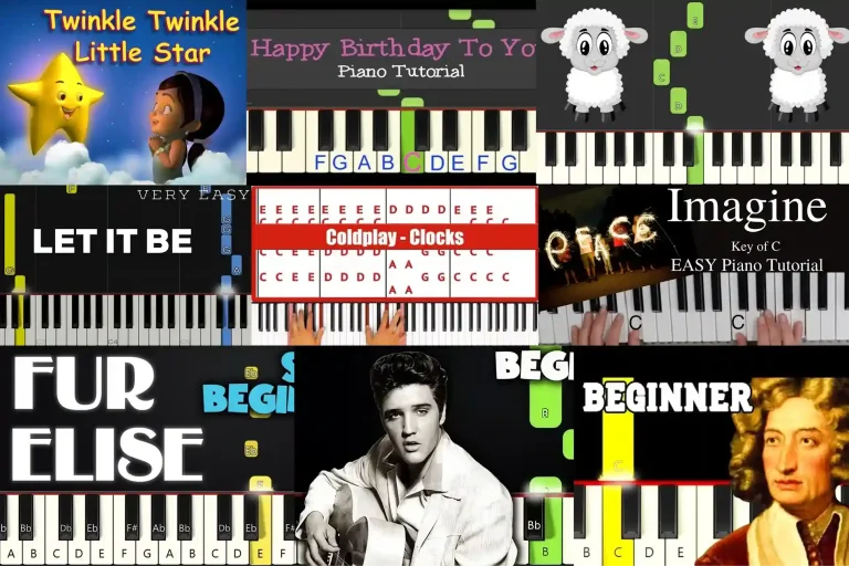Easy Piano Songs for Beginners from Timeless Classics to Pop Ones