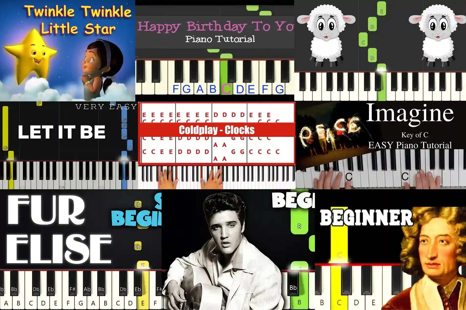 Easy Piano Songs for Beginners from Timeless Classics to Pop Ones