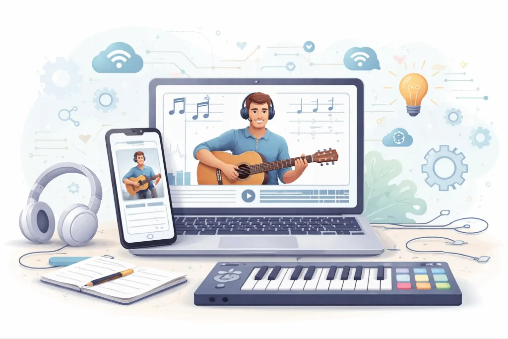 Technology Behind Online Music Learning