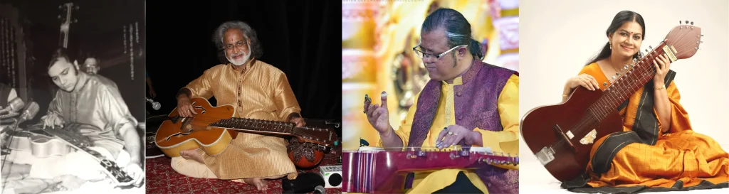 Guitarists playing Indian classical