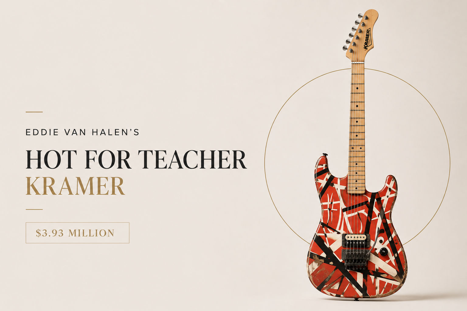Eddie Van Halen’s "Hot for Teacher" Kramer