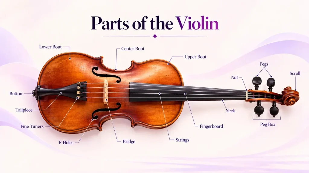 Parts of a Violin