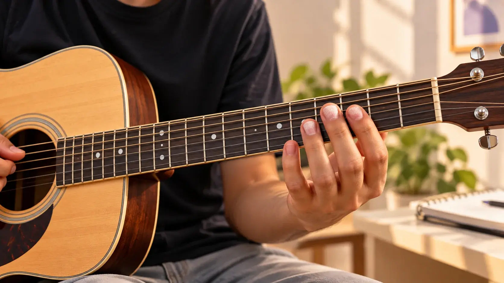 is acoustic guitar easier than electric
