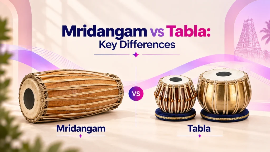 Mridangam vs Tabla