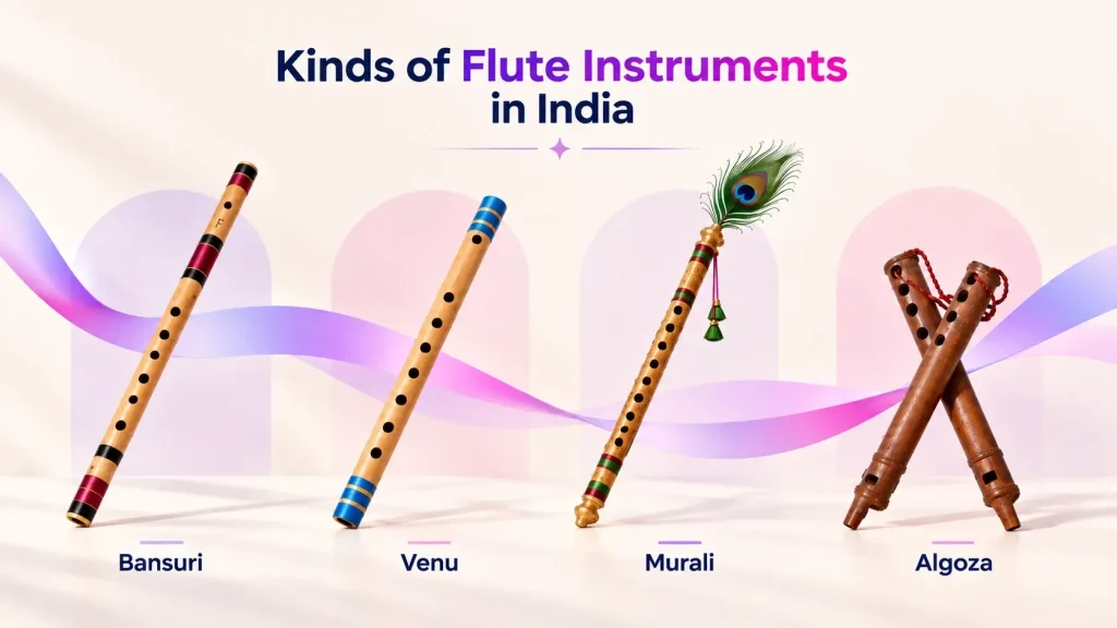 different types of flute instrument 